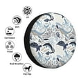 thumbnail image 4 of Fotbe Sea Animal Funda de Llanta de Repuesto con Estampado, Engrosada, Ajuste Universal para Jeep, Remolque, RV, SUV, Camión-15 inch, 4 of 6