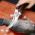 thumbnail image 3 of Kitchen Scissors, Poultry Scissors Kitchen Shears, Multi-Purpose Scissors with Scraping Fish Scales Function, Scissors for Chicken, Fish, Meat, and Barbecue, 3 of 7