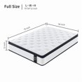 thumbnail image 5 of FULL Size 12 Inch Hybrid Mattress Individual Pocket Spring 7-Zoned Memory Foam Knitted Cover CertiPUR-US White, 5 of 10