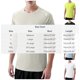 thumbnail image 3 of Ceisia Men's Slim Fit Short Sleeve Crew Neck Tee Solid Color Reflective Performance Sports Top Black XL Gifts, 3 of 6