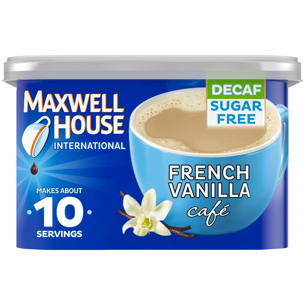 Maxwell House International French Vanilla Sugar Free Decaf Instant