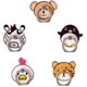 thumbnail image 1 of Soporte para teléfono Soporte para teléfono Lindo animal Zoo Anillo de dedo Soporte giratorio 360 para teléfonos celulares, teléfonos inteligentes, tabletas (paquetes de 5) - Style2 oso de fresa Juguete, 1 of 5