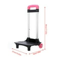 thumbnail image 2 of Backpack Trolley 2 Wheels Rolling Luggage Carts Foldable Trolley Cart Aluminium Alloy Hand Cart for School Bags Pet Bag, 2 of 9