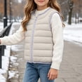 thumbnail image 2 of YUANxueke Kids Packable Lightweight Puffer Vest Quilted Padded Sleeveless Jacket Zip Up Fashion Warm Outwear Coat, 2 of 7