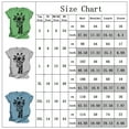 thumbnail image 2 of Uhndy Women's O Neck Cute Animal Glasses Giraffe T Shirt Casual Top, Animal Print Top, Women's Round Neck Short Sleeve, 2 of 4