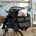 thumbnail image 4 of Dog Bike Basket Oxford Cloth Pet Carrier Backpack for Small Medium Cats Dogs, 4 of 7