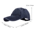 thumbnail image 3 of Gorra de béisbol vintage de algodón, ajustable, para hombre y mujer., 3 of 6