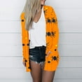 thumbnail image 1 of LOVZFMLL Cardigan pour Femmes Cardigan à Manches Longues Veste Ample Imprimé Araignée Halloween Veste Haut Cardigan, 1 of 6