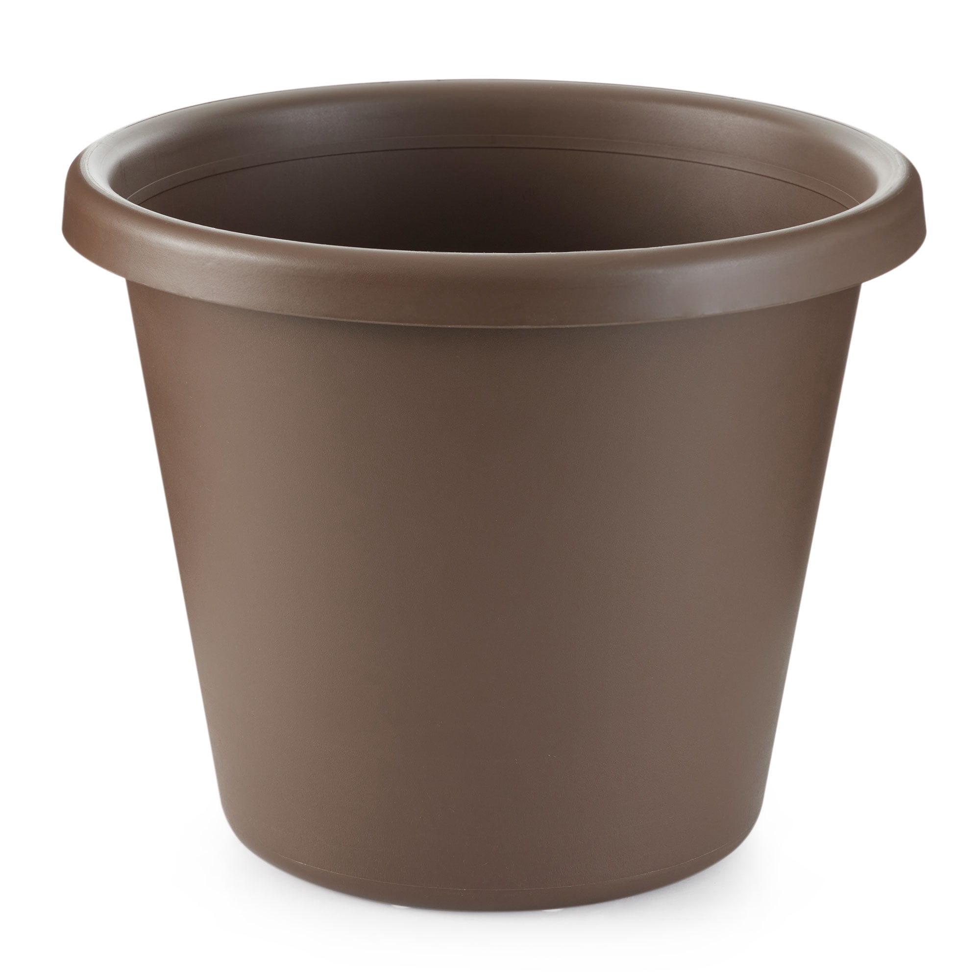 The HC Companies 14 Inch Indoor and Outdoor Classic Flower Pot, Chocolate