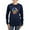 Navy, variant on - I Stand With Ukraine Support U Long Sleeve T Shirt - Women's Long Sleeve Graphic Tee Casual Fit