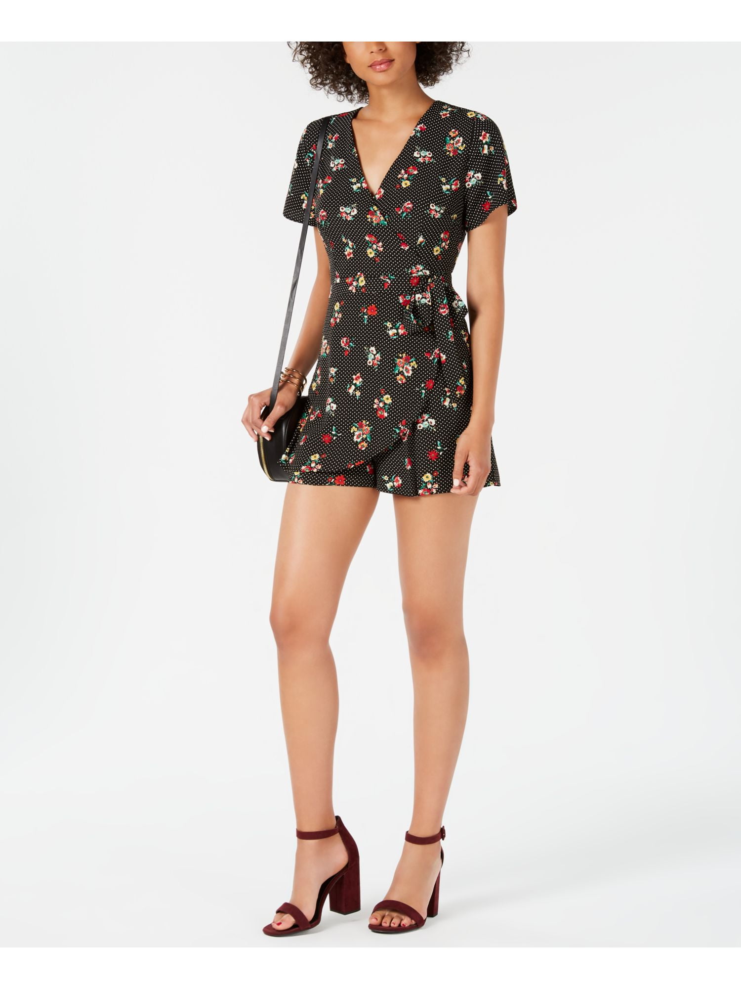 19 Cooper Womens Tiered Floral Romper ...