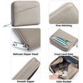 thumbnail image 4 of YooGuoGuo Small Wallet for Women Genuine Leather RFID Blocking Credit Card Holder Elegant Zipper Clutch Purse Short Coin Wallet, 4 of 7