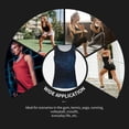 thumbnail image 7 of Womens Workout Tank Tops, Blue Glitter Retro Racerback Tank Tops Quick Dry Vest Sleeveless Athletic Yoga Gym, 7 of 7