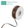 thumbnail image 2 of Uxcell Satin Ribbon, Double Face Polyester Satin Ribbon for Gift Wrapping, Bouquet Brown, 2 of 7