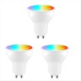 thumbnail image 1 of Bombilla LED Inteligente Tuya GU10 Regulable 5 W CA 100-130 V WIFI + Bluetooth Control de Aplicación Smart Life Funciona con Home 3 Piezas, 1 of 5