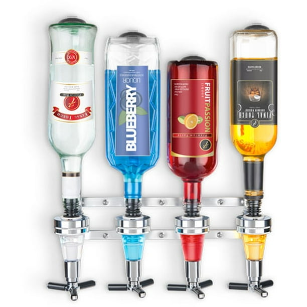 Final Touch Wall Mounted Liquor Dispenser 4 Bottle