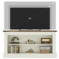 thumbnail image 3 of Tribesigns Farmhouse TV Stand for 75-Inch TV, 63" Entertainment Center with Shelves,White and Brown, 3 of 10