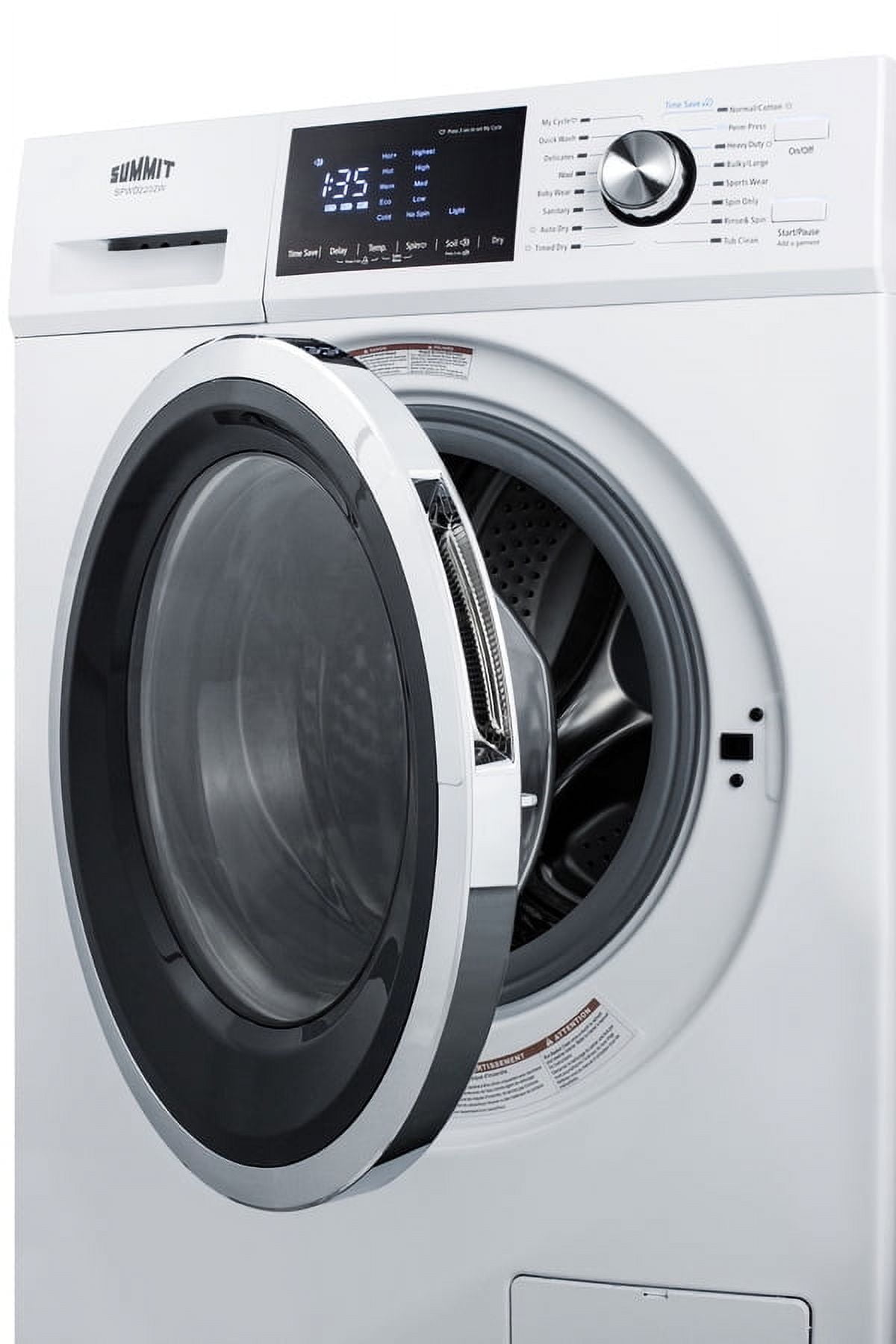 24" Wide 115V Washer/Dryer Combo, white