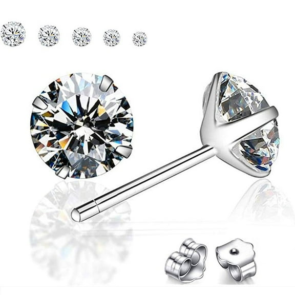 Classic Sterling Stud Earrings, Earrings Mother's Day Birthday Anniversary Gifts for Mom Of The Day