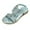 Blue, variant on Ediodpoh Girl Princess Sandals Rhinestone Slingback Sandals Sandals Elastic Ankle Strap Casual Bohemian Beach Shoes Girl Sandals Silver 10
