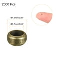 thumbnail image 2 of Uxcell 2000 Pack 1.5mm Round Crimp Beads Making Crimp End Spacer Bead, Bronze, 2 of 5