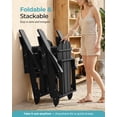 thumbnail image 4 of Folding Adirondack Chair, All-Weather HDPE Fire Pit Patio Chair, Black, 4 of 7