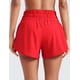 thumbnail image 2 of Shorts CRZ YOGA Cintura Alta con Bolsillo y Cierre Lateral Rojo M, 2 of 4