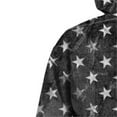 thumbnail image 5 of SMihono Clearance Sweatshirts for Men Warm Comfy Flag Print Drawstring Hoodie Long Sleeve Kangaroo Pocket Fashion Pullover Tops Patchwork Male Leisure Black M, 5 of 5