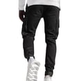 thumbnail image 4 of Men Multi-pockets Cargo Combat Pants Jogging Work Slim Fit Joggers Trousers Tracksuit Bottoms3XL, 4 of 5