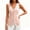 Light pink, variant on Summer Scoop Neckline Women Solid Slim Fit Button Down Vest Waistcoat Tops