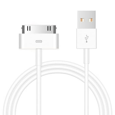 2-Pack 30-Pin Charger Cable Compatible for Old iPhone 4 4S 3GS, iPad & iPod Clic 1st 2nd 3rd Generation, iPod