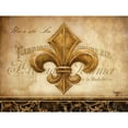thumbnail image 3 of Mollie B. 24x19 Black Modern Framed Museum Art Print Titled - Fleur-de-lis, 3 of 5