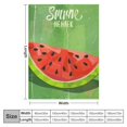 thumbnail image 4 of PIKWEEK Striped Watermelon Blanket for Couch Bed Throw Blanket, Aesthetic Decorative Blanket for Travel Camping Comfy Blanket, Full Size Blanket Multiple specifications White, 4 of 6
