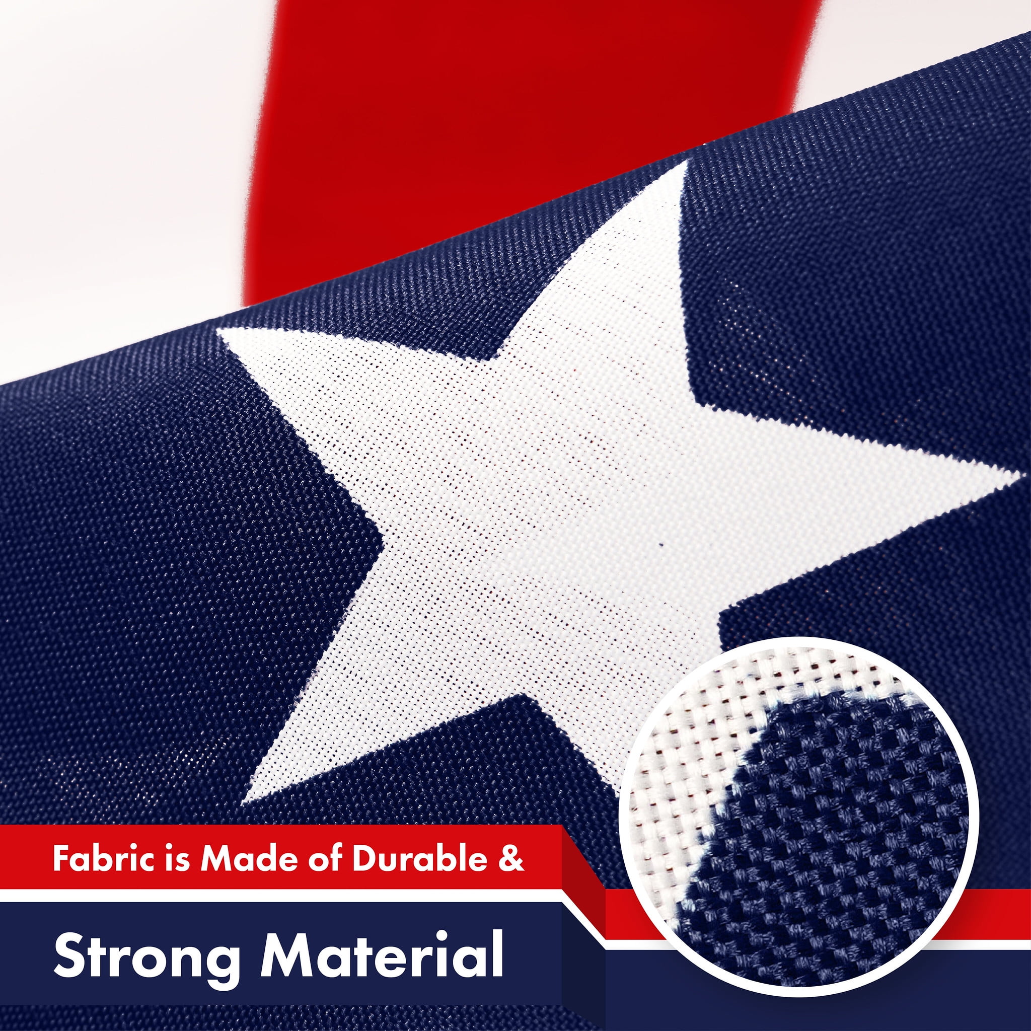 G128 2 Pack: American USA Flag | 3x5 Ft | LiteWeave Pro Series Printed 150D Polyester, 4 Corner Brass Grommets | Country Flag, Vibrant Colors, Perfect For Balcony, More Durable Than 100D 75D Polyester