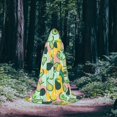 thumbnail image 5 of Honeii Avocado Print Poncho Cape, Cloak Coat, Snuggly Hooded Wearable Blanket, Hooded Cape For Teenagers,Halloween Costumes-Small, 5 of 7