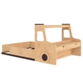 thumbnail image 5 of Harper & Bright Designs Full Size Floor Bed with Car-shape Design, Wood Car Bed with Drawers, Window and Desk for Boys and Girls, Natural, 5 of 11