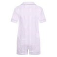thumbnail image 6 of SwiftWear Women'S Chic Striped Short-Sleeve Pajama Set - Summer Pajamas Set 2 Piece Soft Breathable, Stretchy & Elegant for Bedroom, Lounge, 6 of 7