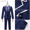 thumbnail image 3 of Disfraz de Cosplay de Anime Sasaki y Miyano Yoshikazu, peluca de Sasaki Shuumei, uniforme escolar azul oscuro, fiesta de Halloween para hombres, 3 of 5
