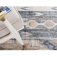 thumbnail image 6 of Rugs.com Oregon Collection Rug – 4 Ft Square Navy Blue Low-Pile Rug Perfect For Living Rooms, Kitchens, Entryways, 6 of 9