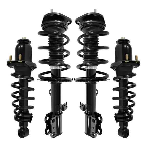 Unity Automotive Front & Rear Complete Strut Assembly Kit Fits 2005-2010 Scion tC, 4-11801-15801-001