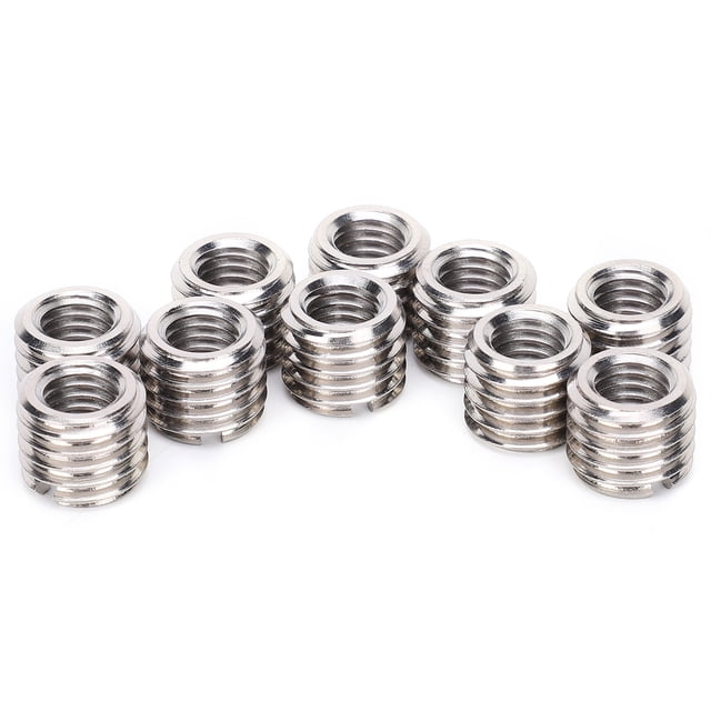 Oubit Fendue Fixation du Fil, 10pcs Réparation Écrou de Conversion Inoxydable Vis Écrou en Acier Inoxydable Insert Écrou Utilisation Pratique