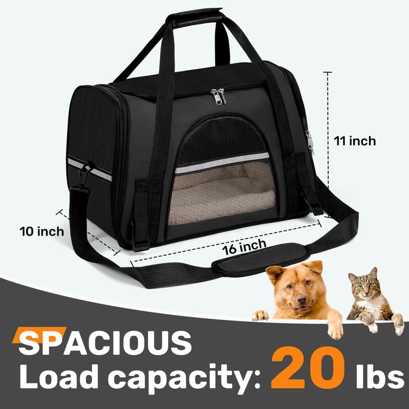 Cat Carriers Dog Carrier For Small Medium Cats Dog Soft Sided, Collapsible Waterproof Travel Puppy Carrier