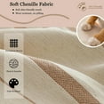 thumbnail image 4 of Chenille Sofa Covers for Dogs Pets, Sectional Couch Covers for Sofa L Shape, Sofa Covers Washable, Vertical Stripe Jacquard Sofa Slipcover Sectional (Light Gray 71*110 inch), 4 of 8