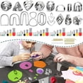 thumbnail image 1 of POINTERTECK 126PCS DIY Clay Earring Cutters Set for Polymer Clay Jewelry Making Stainless Steel Polymer Clay Cutters Set with 40 Circle Shape Cutters and Earring Accessories for Beginners, 1 of 9