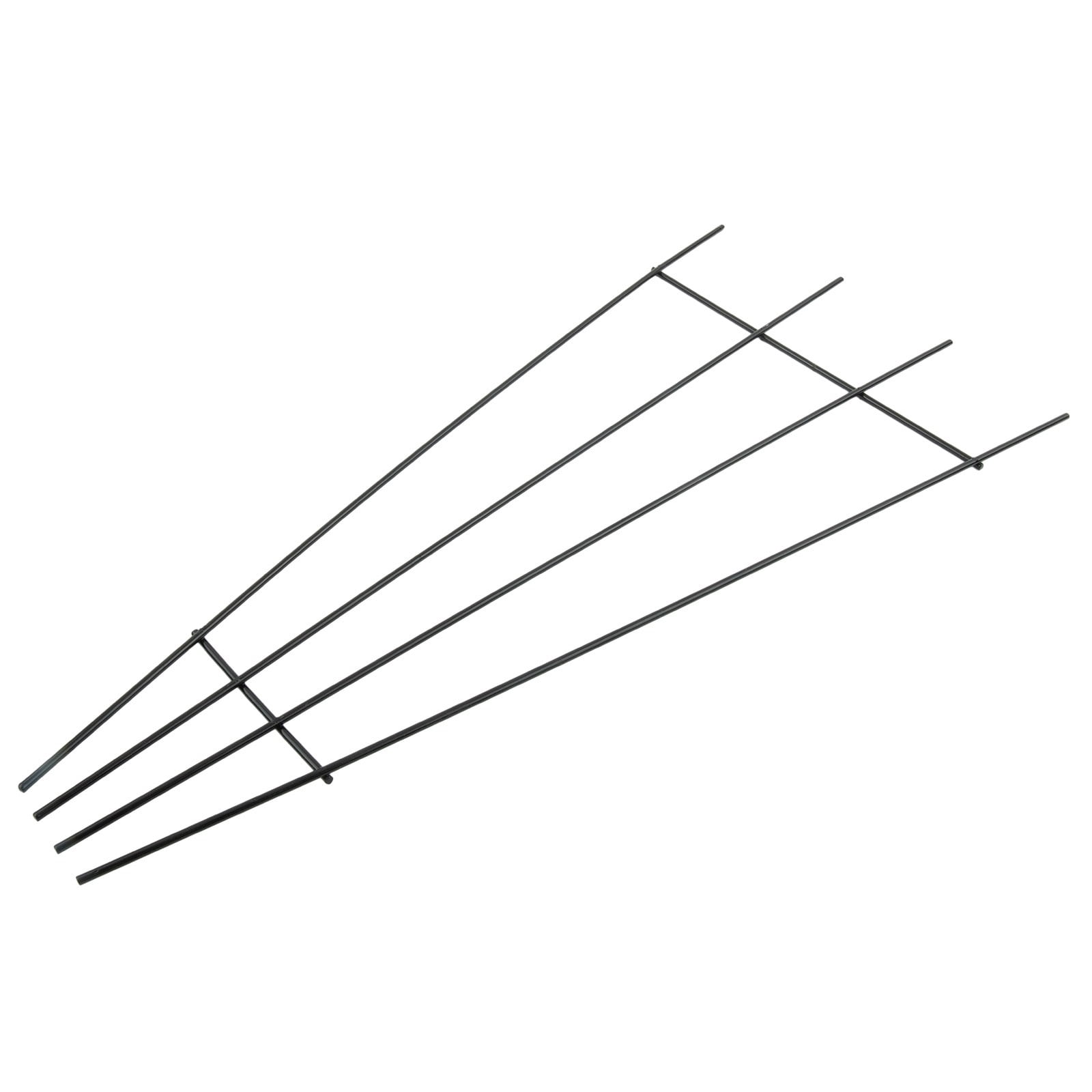Treillis Métallique Pour Plantes Grimpantes – Forme éventail 30 X 40 Cm – Noir – Pour Intérieur/extérieur – Lierre, Clématite, Jasmin - 6