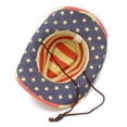 thumbnail image 5 of Bainana American Flag Cowboy Hat For Women Men Wide Brim Soft Retro Boho Style Sun Hat For Independence Day Theme, 5 of 8