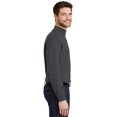 thumbnail image 2 of Port Authority ®  Interlock Knit Mock Turtleneck.  K321 S Steel Grey, 2 of 3