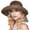 Dark Coffee, variant on Coofit Women Straw Hat Wide Brim Bowknot Beach Hat Sun Protection Hat for Summer