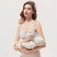 thumbnail image 2 of Vetsdori Womens Breastfeeding Nursing Bras Pumping Push up Maternity Bras Wireless Bralette Soft Everyday Lace Bras for Women Cozy, 2 of 9