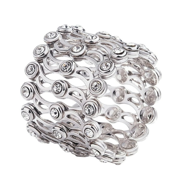 Pulseras para mujer, regalos para mujer, pulsera versátil móvil, pulsera telescópica, pulsera ajustable
